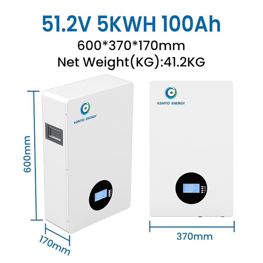 VANYO ENERGY 5kWh 51.2V 100Ah LiFePO₄ Lithium Battery - Image 2