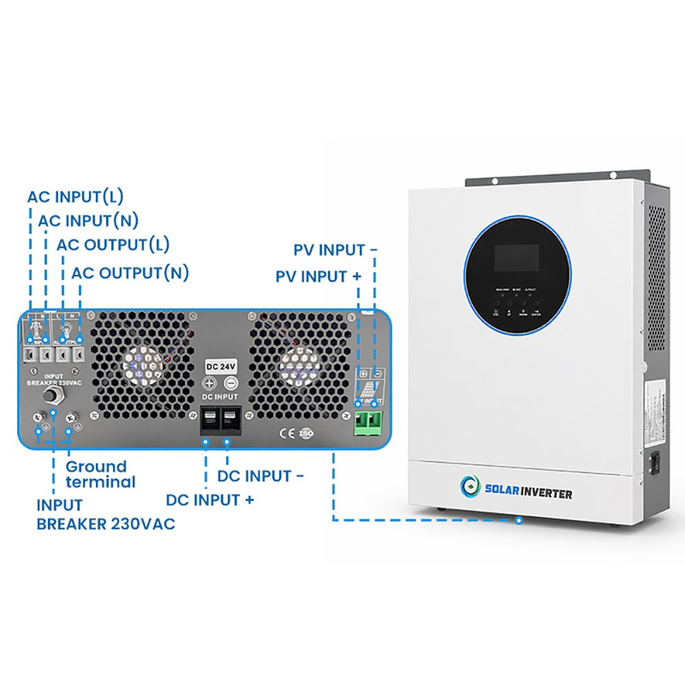 VANYO ENERGY 3kW Hybrid Solar Inverter - Image 4