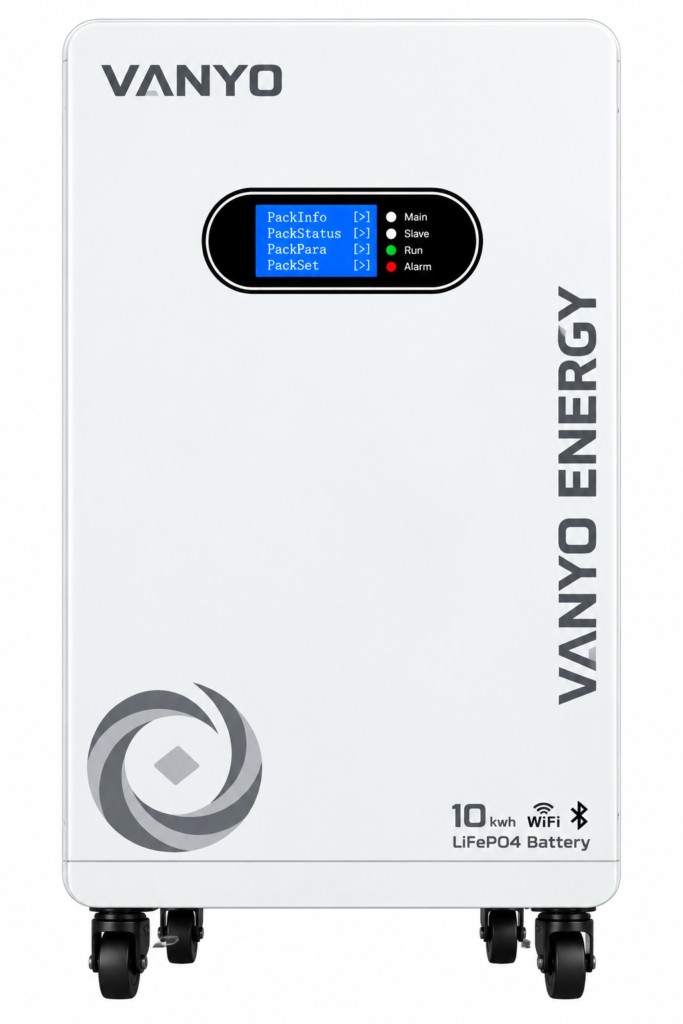 VANYO ENERGY 10kWh 51.2V 200Ah LiFePO₄ Lithium Battery